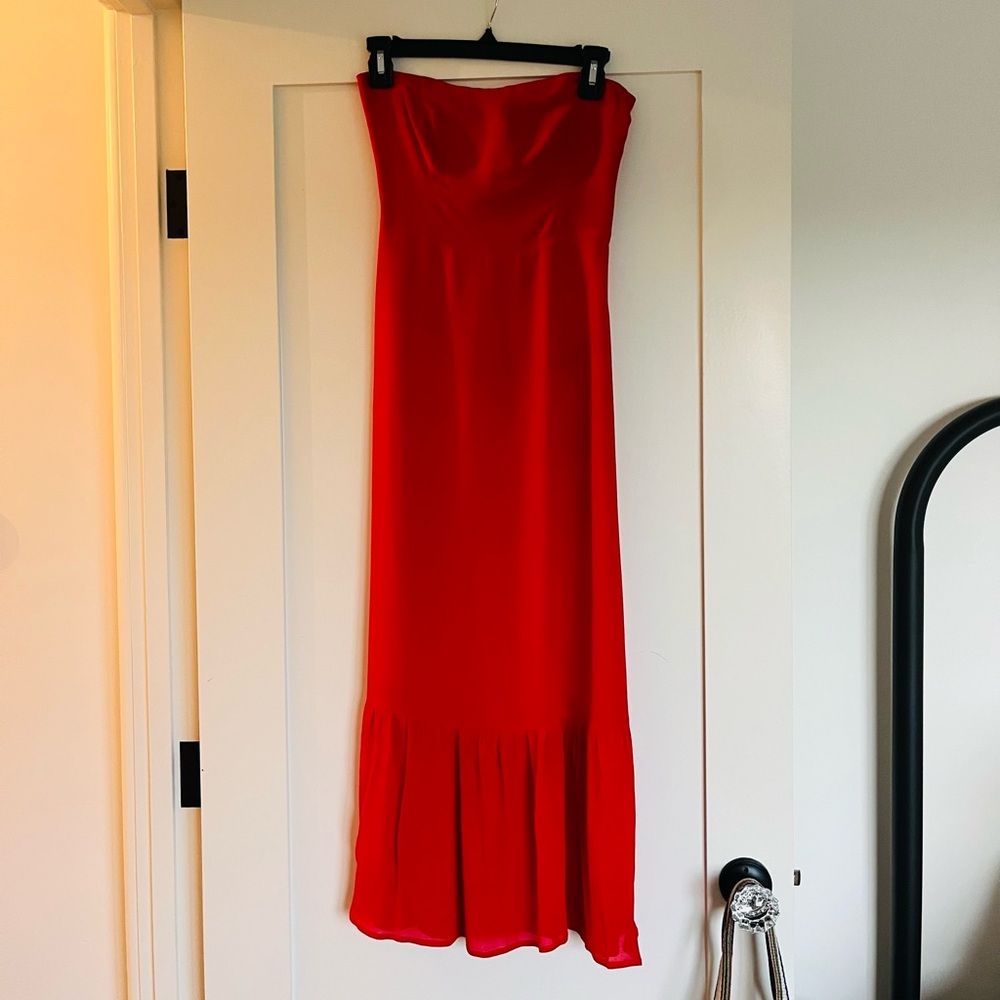 Reformation Arta Dress Red Sz 0